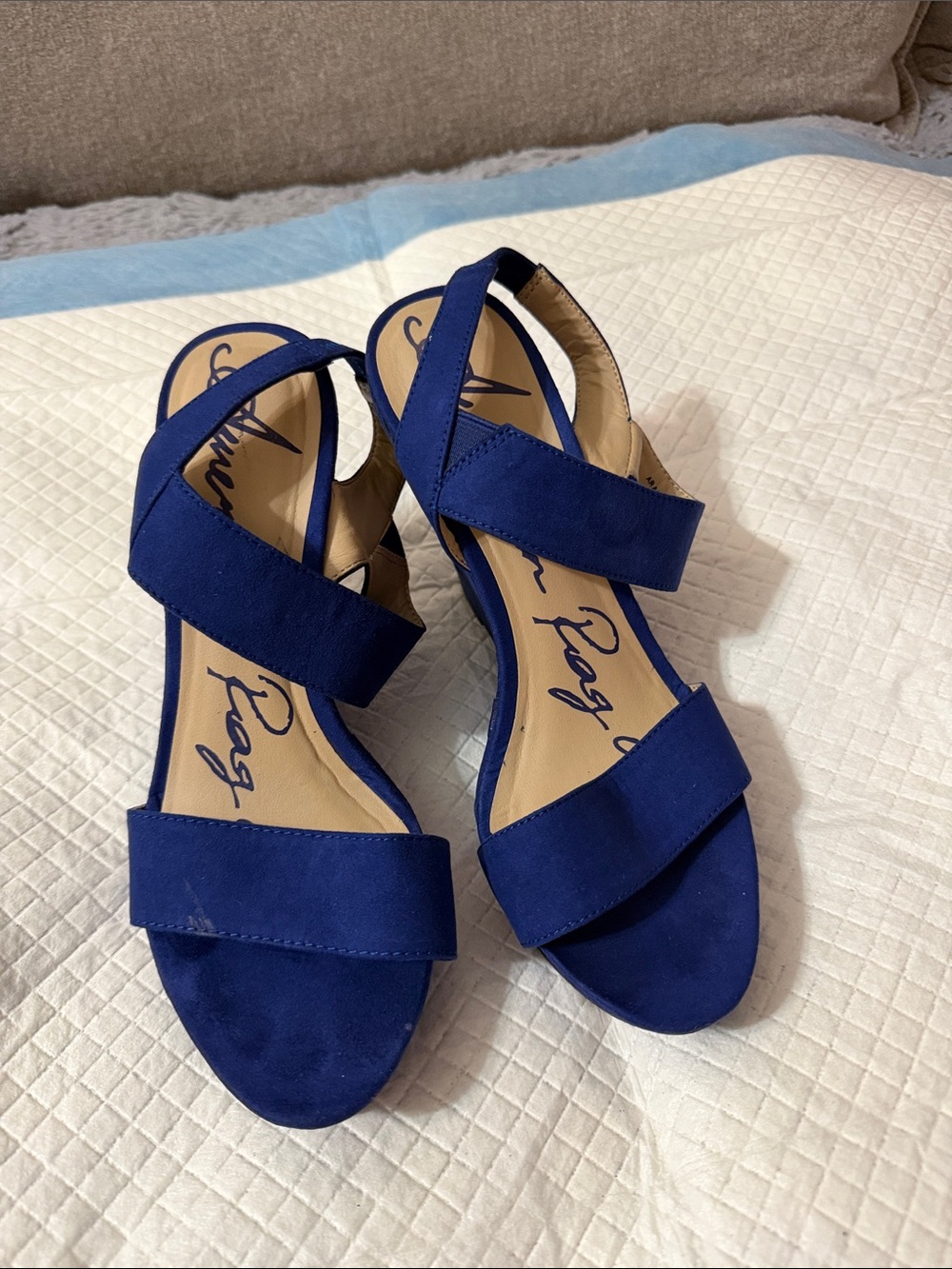American rag Royal Blue Strappy Sandals